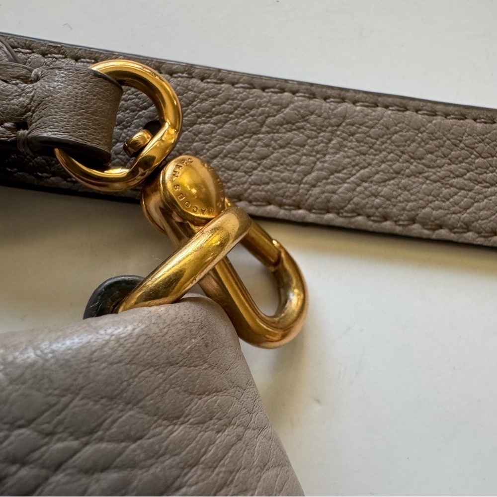 Marc by Marc Jacobs Taupe Classic Q Percy Leather Crossbody Bag - Picture 9 of 12